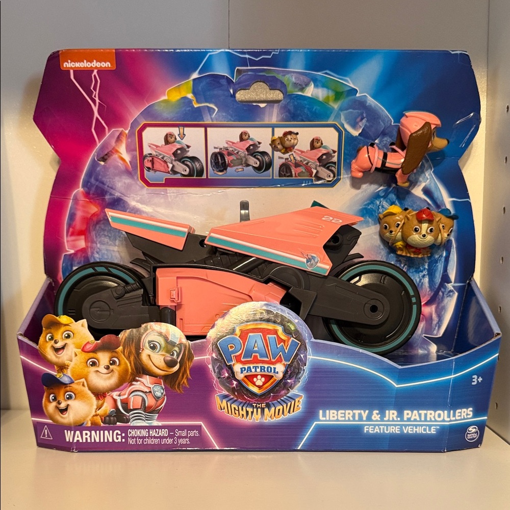 Paw Patrol Liberty Jr. Patrollers Pink and Black Moto Vehicle